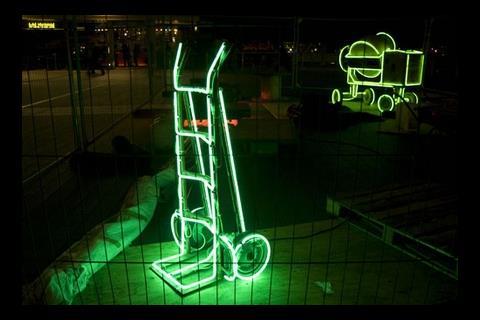 David Batchelor's neon building site